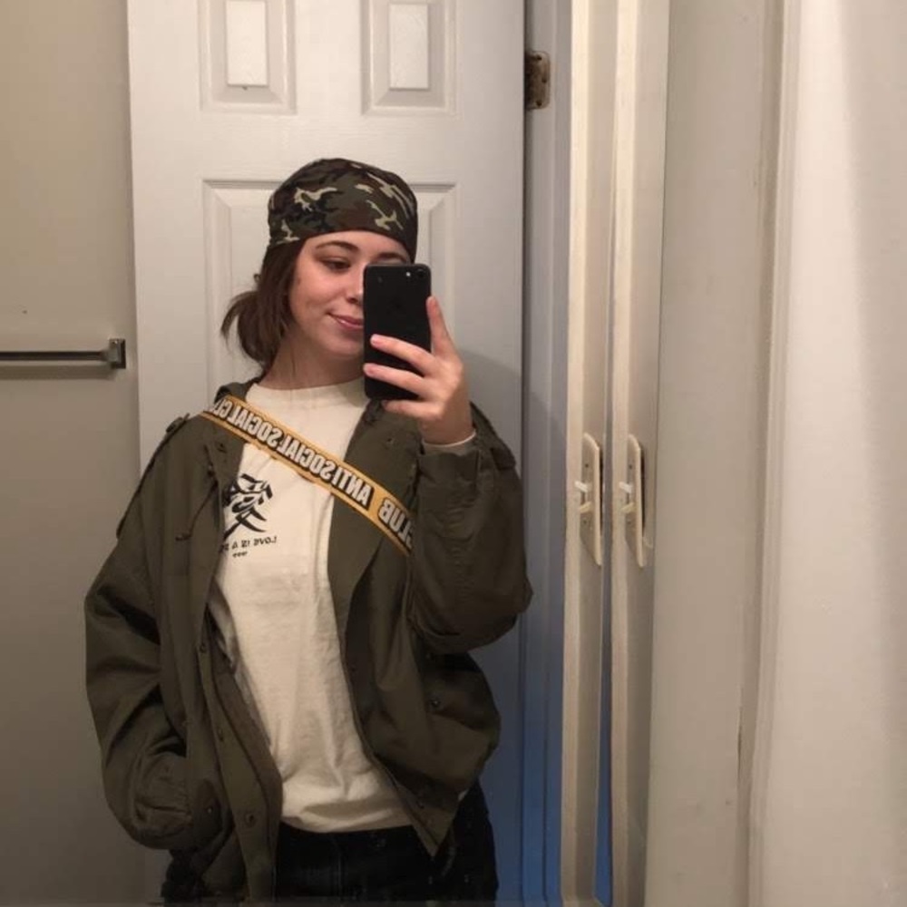 Lightweight Army Green Zip Up Hoodie